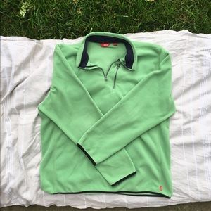 Izod Fleece Green Pullover